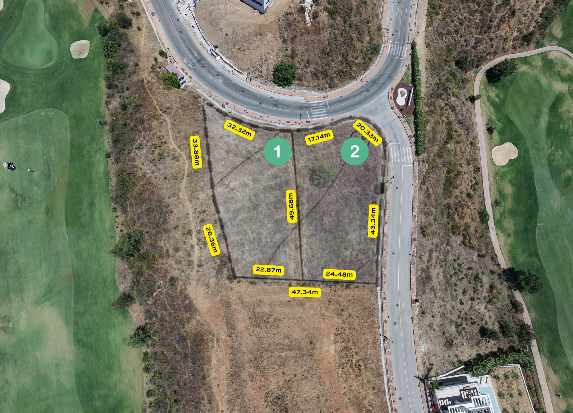 South-Southwest Villa Plot with Golf Views, La Cala Golf Resort — La Cala Golf Resort