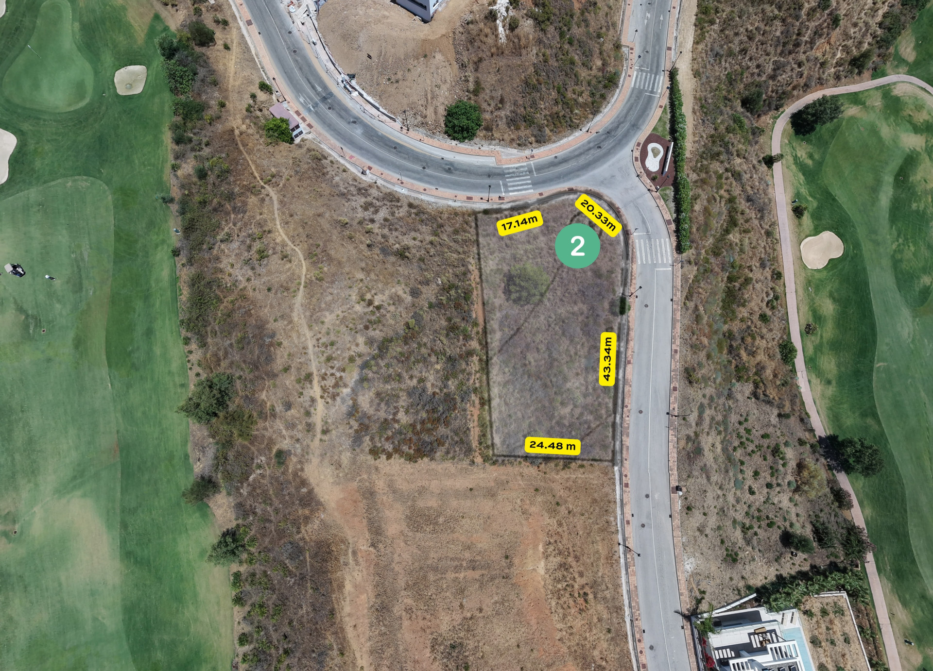 Two Adjoining Villa Plots with Golf Views, La Cala Golf Resort — La Cala Golf Resort