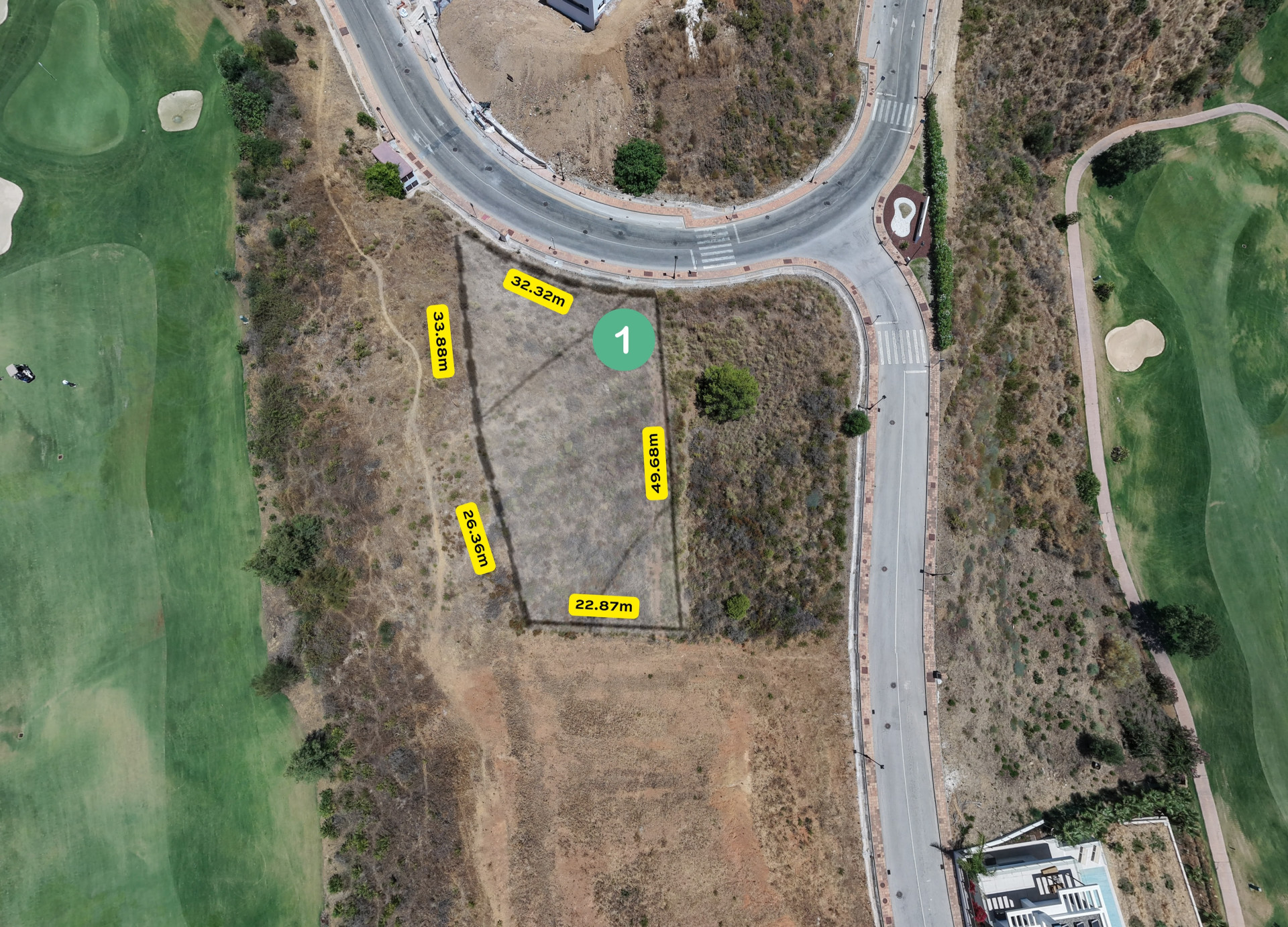 Two Adjoining Villa Plots with Golf Views, La Cala Golf Resort — La Cala Golf Resort