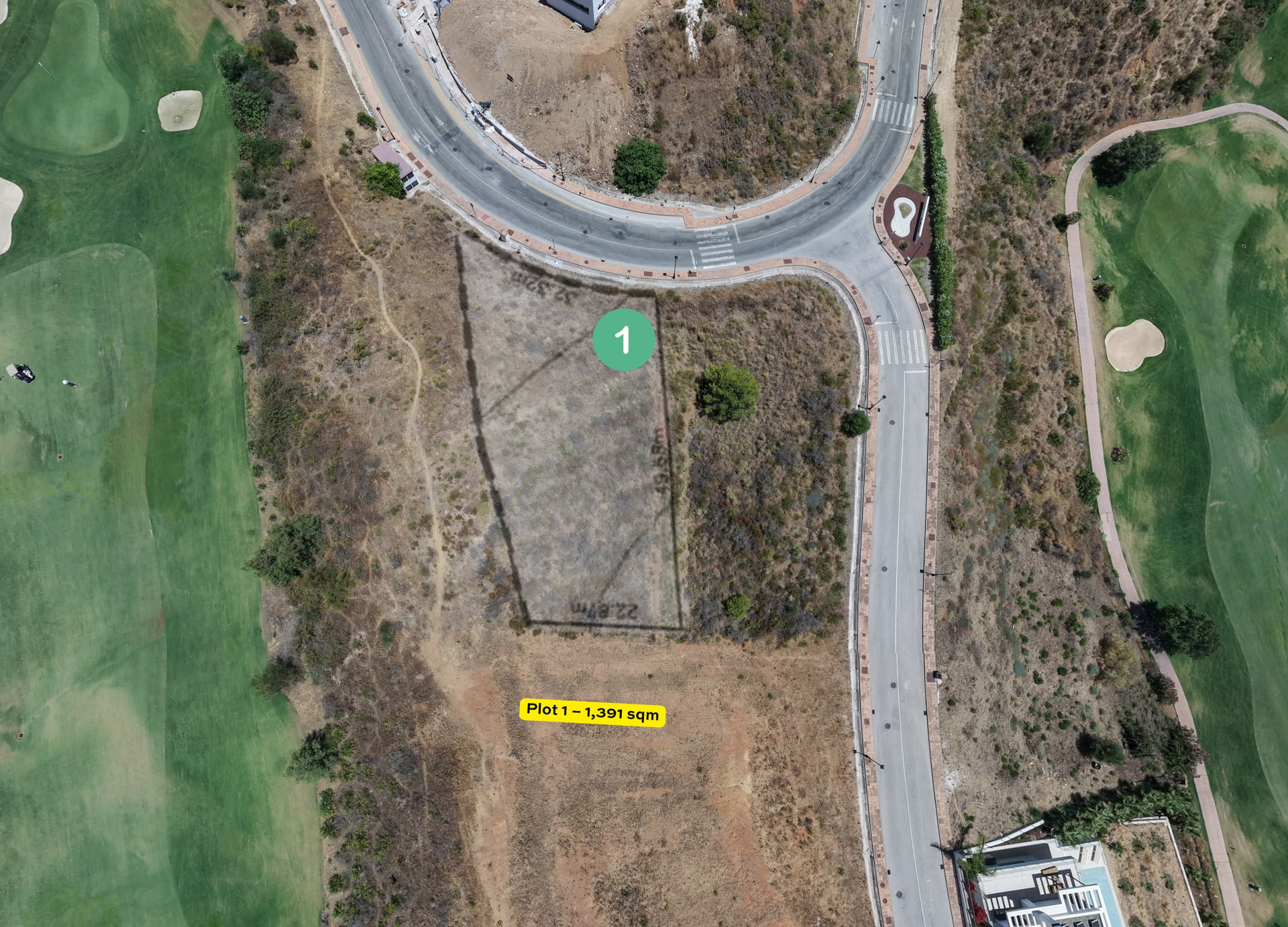 Two Adjoining Villa Plots with Golf Views, La Cala Golf Resort — La Cala Golf Resort