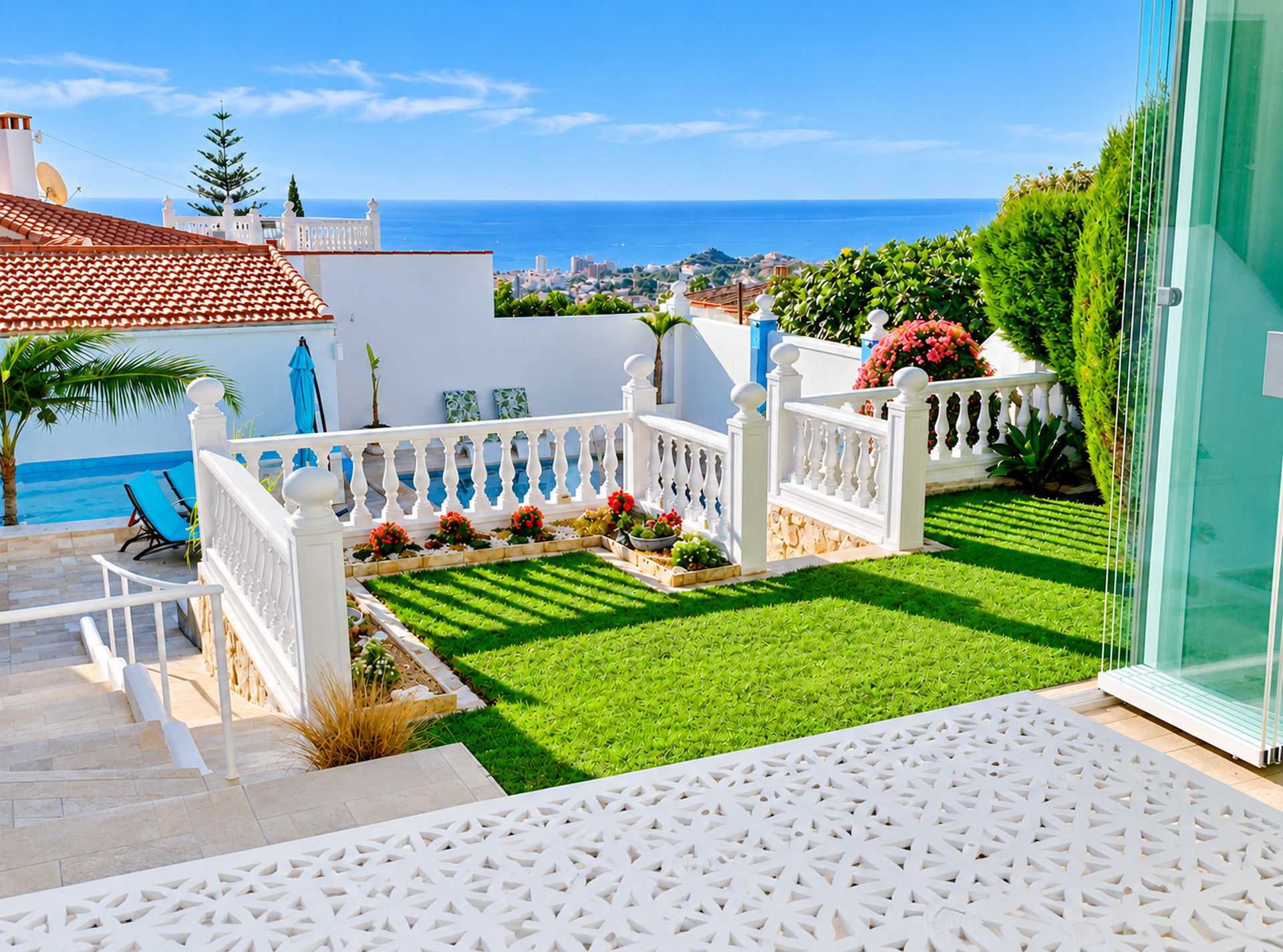 Villa mit Meerblick & etabliertem Vermietungsbetrieb, Benalmádena Centro — Benalmadena Centro